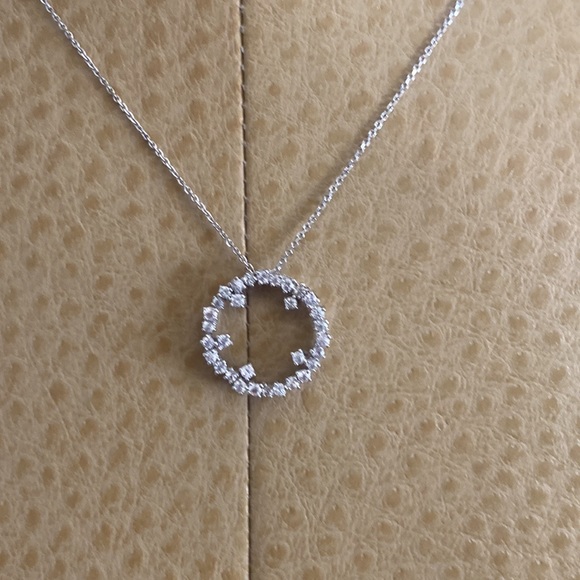 Suzanne Kalan 14K Diamond Mini Starburst Pendant Necklace - Picture 3 of 12